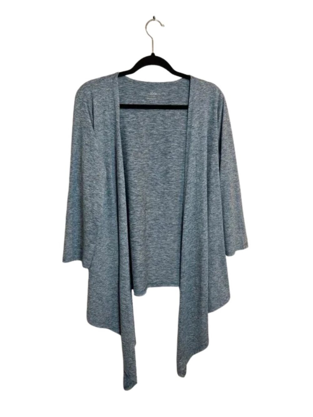 Zuda Women's Activewear Long Sleeve Cardigan Top Turquoise Size S